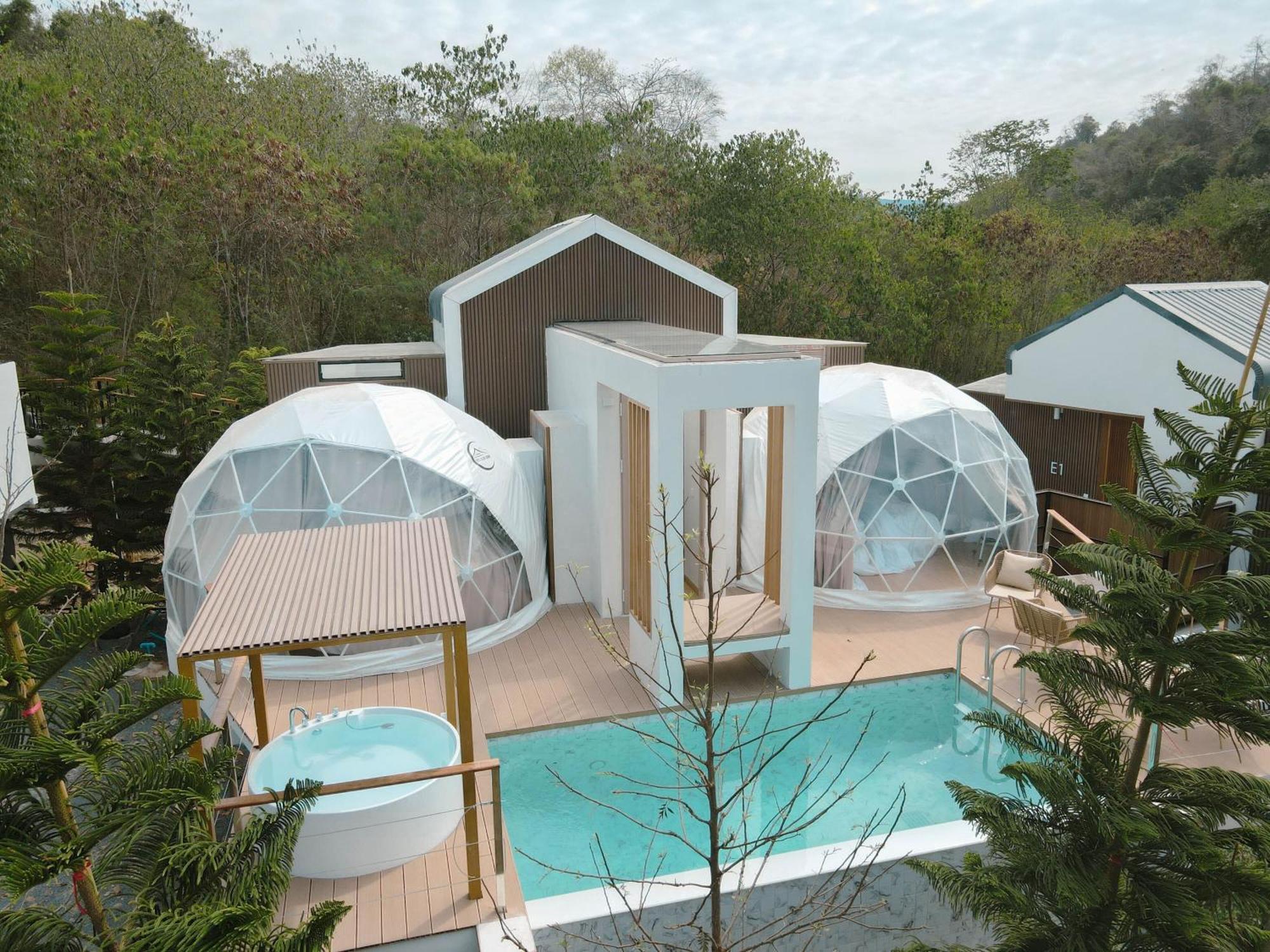 The X10 Nordic Tent And Glamping Pool Villa Khaoyai เขาใหญ่ - Sha Certified Ban Thung Sawang Exteriör bild