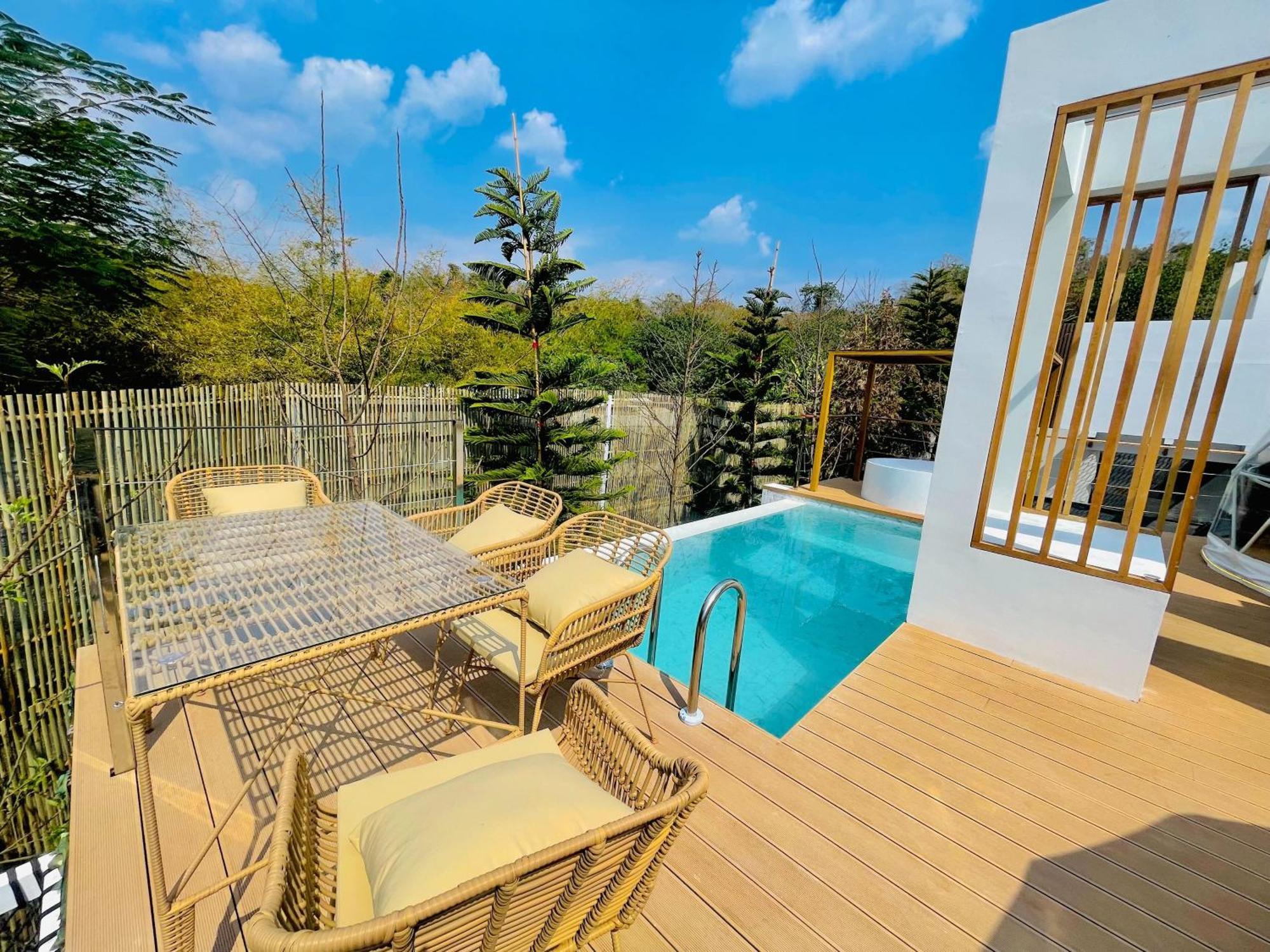 The X10 Nordic Tent And Glamping Pool Villa Khaoyai เขาใหญ่ - Sha Certified Ban Thung Sawang Exteriör bild