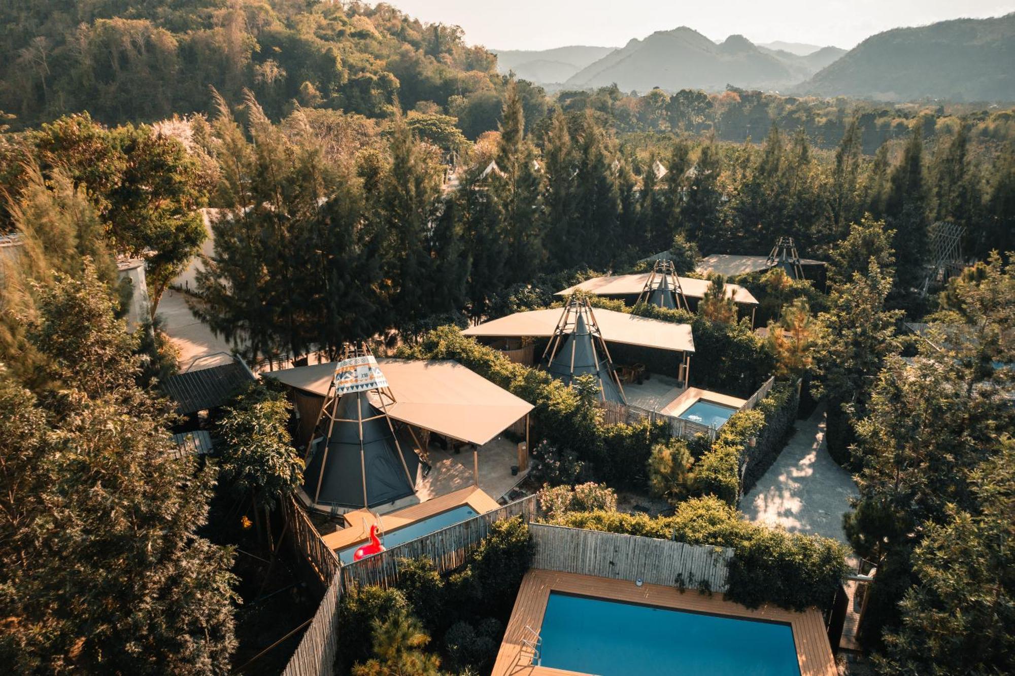 The X10 Nordic Tent And Glamping Pool Villa Khaoyai เขาใหญ่ - Sha Certified Ban Thung Sawang Exteriör bild